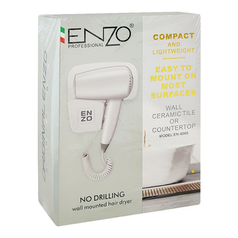 Enzo Wall Mounted Compact Hair Dryer