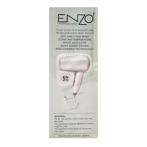 Enzo Wall Mounted Compact Hair Dryer