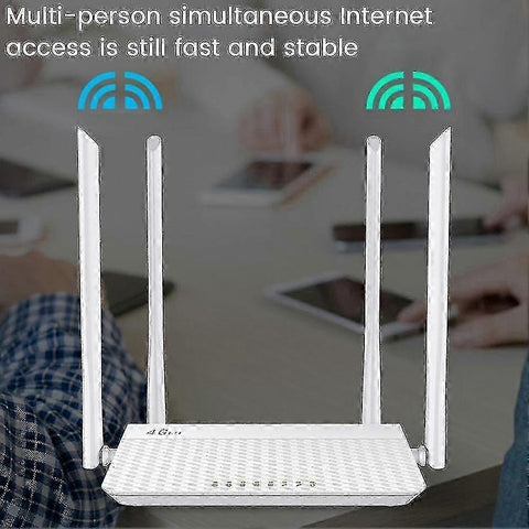 4G Wireless Modem 300m Cat4 WiFi Router with RJ45 WAN LAN, Suitable for Various Wireless Devices, EU Plug Included
