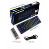 Portable RGB Gaming Mechanical Keyboard USB Type C 68 Keys Anti-ghosting 60% RGB Mechanical Keyboard for PC Laptop(Blue Red Brown Switch) (Blue Switch)