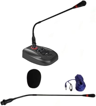 Professional Gooseneck Condenser Microphone with XLR Cable