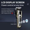 Kemei KM-PG1990A Professional Cordless Hair Clipper with 2000mAh Battery & LCD Display