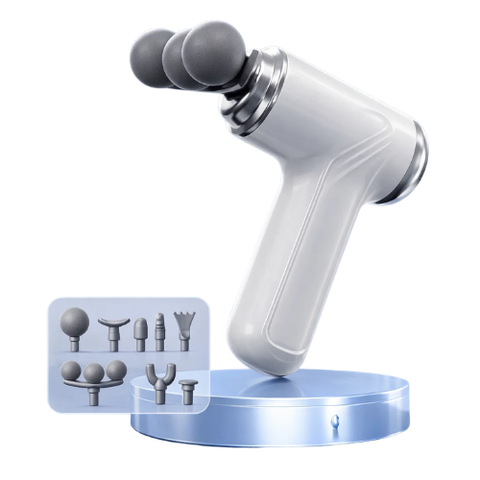 Portable Deep Tissue Massage Gun with 6 Interchangeable Heads – Muscle Relief & Recovery Device