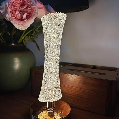 Leaf Shape Acrylic LED Table Lamp with USB Rechargeable Base
