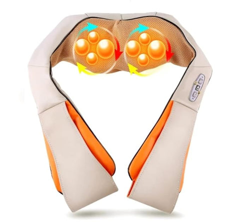 Deep Tissue Shiatsu Neck & Back Massager with Heat and 8 Massage Nodes