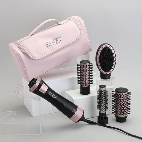 5-in-1 Professional Hot Air Styler Set – 1000W Auto-Rotating Multi Brush Kit