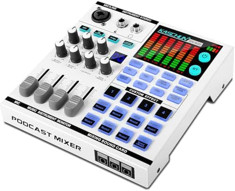 Professional Gaming Audio Mixer with Bluetooth & Voice Effects for Live Streaming