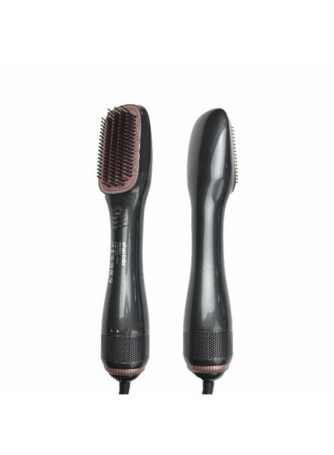3-in-1 One Step Hair Dryer & Straightener Brush with Ionic Technology
