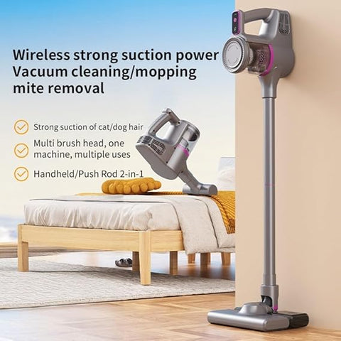 Cordless High-Power Vacuum Cleaner – 15000Pa Suction, Lightweight & Portable