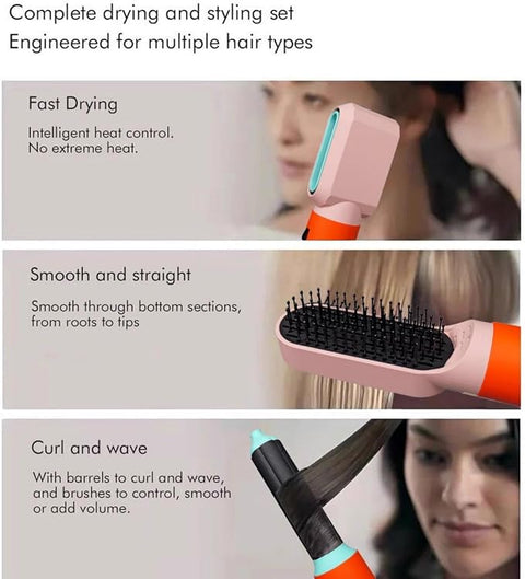 6-in-1 Professional Hair Styling Kit – Multi-Function Dryer & Styler (1200W)