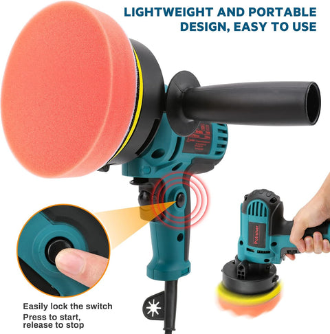 700W Professional Rotary Polisher & Buffer Machine – Variable Speed 600–3600 RPM