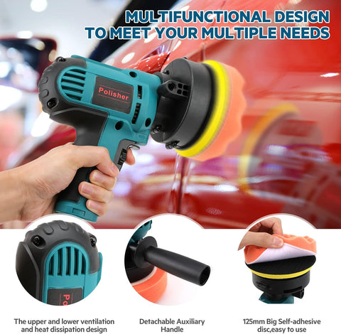 700W Professional Rotary Polisher & Buffer Machine – Variable Speed 600–3600 RPM