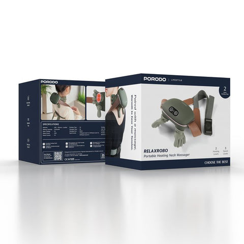 3D Heated Neck & Shoulder Massager – Portable Hands-Free Relaxation Device