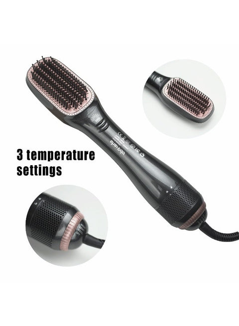 3-in-1 One Step Hair Dryer & Straightener Brush with Ionic Technology