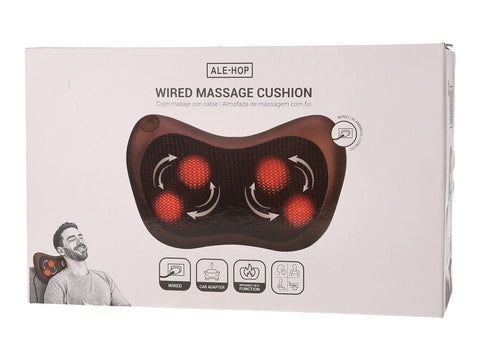 3D Shiatsu Neck & Back Massage Cushion with Heat Function