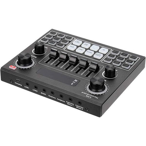 Multifunctional Live V9 Broadcasting Condenser Microphone Set-M8B7