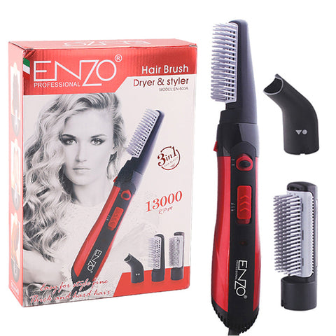 ENZO EN-503A 3-in-1 Professional Hair Brush Dryer & Hot Air Styler