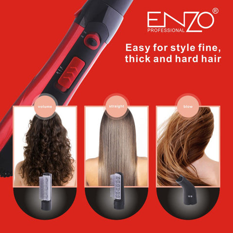 ENZO EN-503A 3-in-1 Professional Hair Brush Dryer & Hot Air Styler