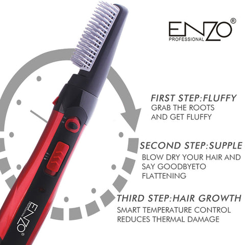 ENZO EN-503A 3-in-1 Professional Hair Brush Dryer & Hot Air Styler