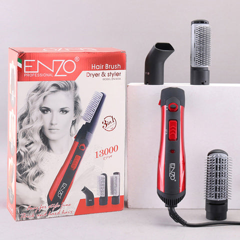 ENZO EN-503A 3-in-1 Professional Hair Brush Dryer & Hot Air Styler