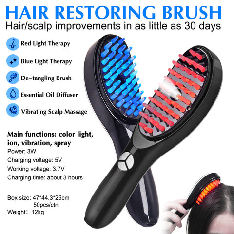 Red Light Hair Growth Brush