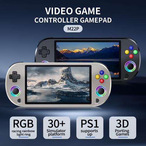 Retro Handheld Gaming Console with Dual-Player Support & HD Display