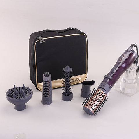 ENZO EN-4136 5-in-1 Automatic Rotating Hair Dryer Brush & Volumizer – 1500W Salon Styling Set
