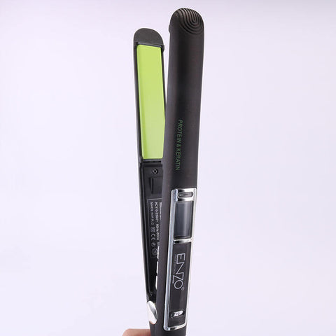 Enzo LED Hair Straightener – Intelligent Temperature Control Ceramic Titanium Flat Iron