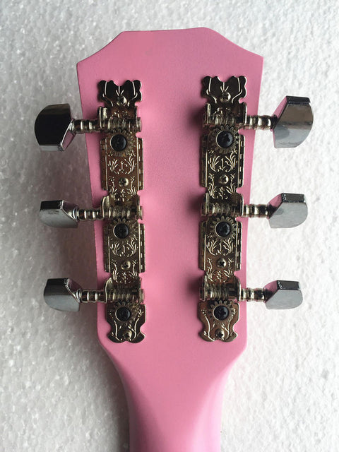 Premium Basswood Pink Acoustic Guitar for Beginners – 38 Inch