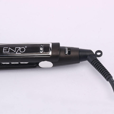 Enzo LED Hair Straightener – Intelligent Temperature Control Ceramic Titanium Flat Iron
