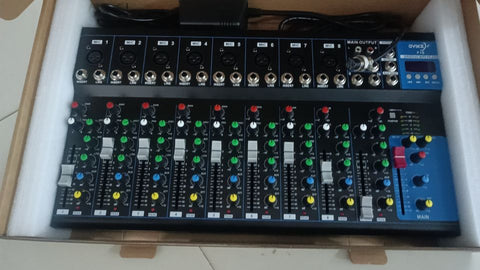 4 Channel Professional Audio Mixer with Bluetooth & 48V Phantom Power