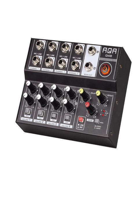 TEYUN Q48 High Quality 8-Way DJ Audio Mixer Microphone Custom Major Effects USB Connector for Phone Sound Modification Used