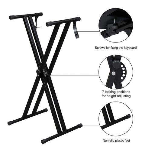 Neowood KS-40M | Keyboard Stand Heavy-Duty Double-X