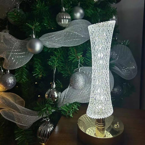 Leaf Shape Acrylic LED Table Lamp with USB Rechargeable Base