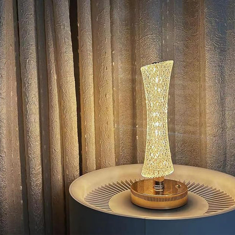 Leaf Shape Acrylic LED Table Lamp with USB Rechargeable Base