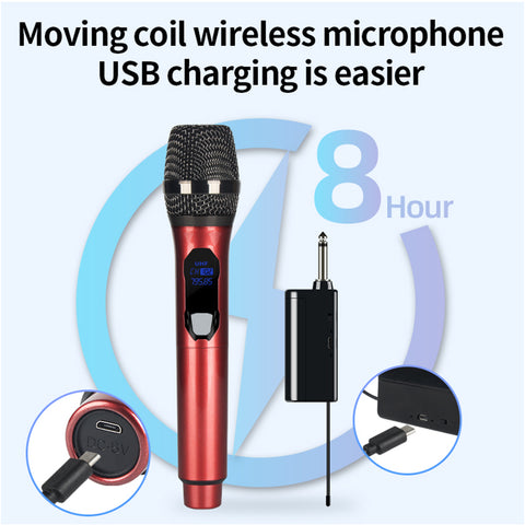DD05 Professional UHF Wireless Handheld Microphone with LED Display
