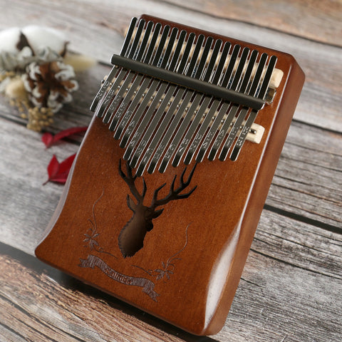 Thumb Piano Calimba Professional Tuned Portable 17 Keys Kalimba Beginner's Musical Instrument Birthday Festival Relaxation Gift