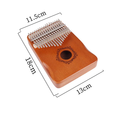 17 Key Mahogany Kalimba 21 key Thumb Piano Finger Piano for Beginner Mbira Gifts for Adults/Kids