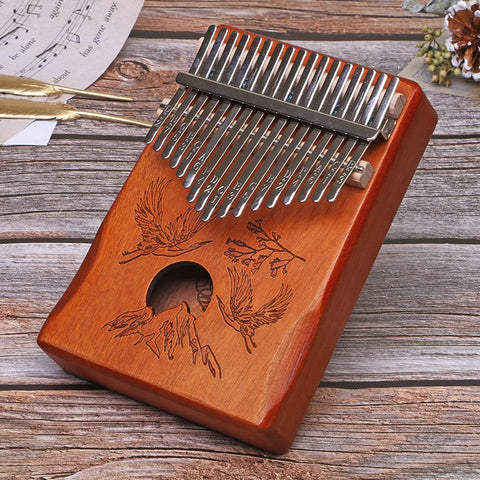 21 Keys Thumb Piano Calimba Professional Tuned Portable Kalimba 17Keys Mini Beginner's Malimba Birthday Festival Relaxation Gift