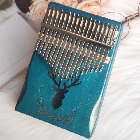 Thumb Piano Calimba Professional Tuned Portable 17 Keys Kalimba Beginner's Musical Instrument Birthday Festival Relaxation Gift