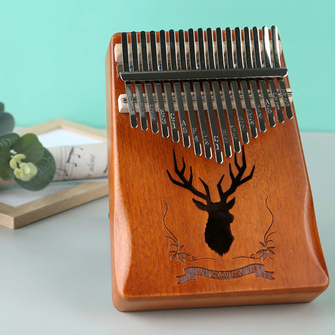 Thumb Piano Calimba Professional Tuned Portable 17 Keys Kalimba Beginner's Musical Instrument Birthday Festival Relaxation Gift