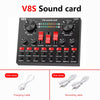 V8S USB Audio Mixer Sound Card with Bluetooth – Live Streaming & Recording Interface