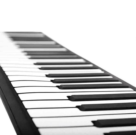 Portable Piano Keyboard 88 Key Upgraded Foldable Piano Keyboard 88 Key Full Size Semi Weighted Keyboard Support MIDI Bluetooth Foldable Keyboard Piano With Sustain Pedal Piano Bag Gift For Beginner