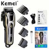 Kemei KM-PG1990A Professional Cordless Hair Clipper with 2000mAh Battery & LCD Display