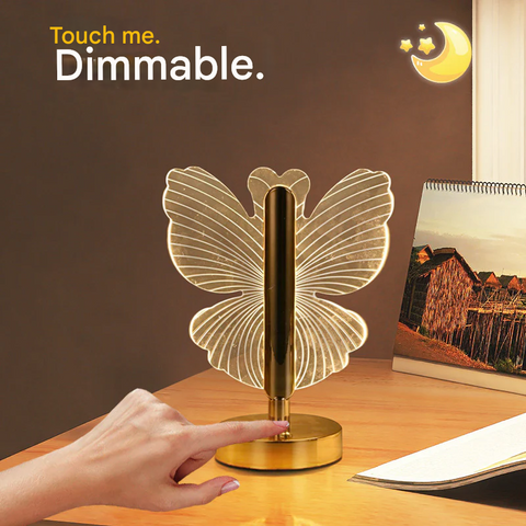 Elegant Butterfly Acrylic LED Night Light – Creative Decorative Table Lamp