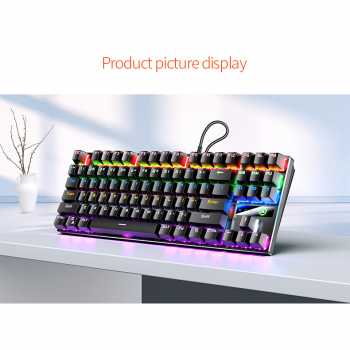 YINDIAO ZK-3 RGB Mechanical Gaming Keyboard – 87 Keys Blue Switch (Wired USB)