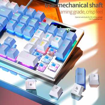 YINDIAO ZK-3 RGB Mechanical Gaming Keyboard – 87 Keys Blue Switch (Wired USB)