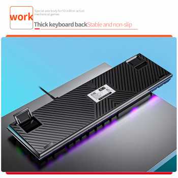 YINDIAO ZK-3 RGB Mechanical Gaming Keyboard – 87 Keys Blue Switch (Wired USB)